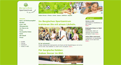 Desktop Screenshot of bergisches-sportzentrum.de