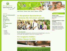 Tablet Screenshot of bergisches-sportzentrum.de